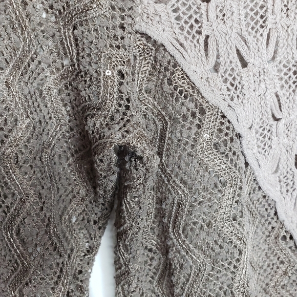 Chicos Nora Texture Mix Modern Pullover Top Sweater Asymmetrical Hem Small 1 - Picture 8 of 16